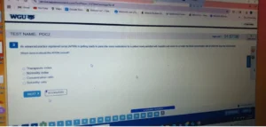 D116: Advanced Pharmacology for the Advanced Practice Nurse