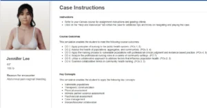 NR436 Week 5 iHuman: Jennifer Lee