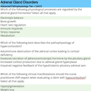 NR507 Week 6: Alterations in the Endocrine System
