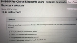 NR547 Week 2: CEA Pre-Clinical Diagnostic Exam