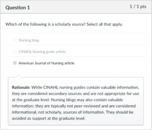 NR581 Week 2: Meet and Greet Quiz