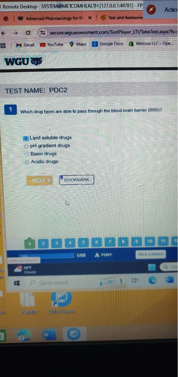 D116: Advanced Pharmacology for the Advanced Practice Nurse