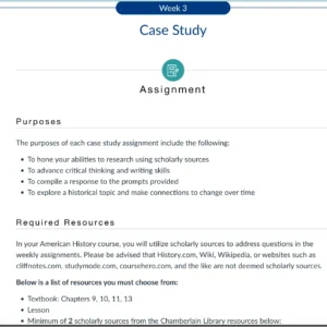 HIST405N Week 3: Case Study