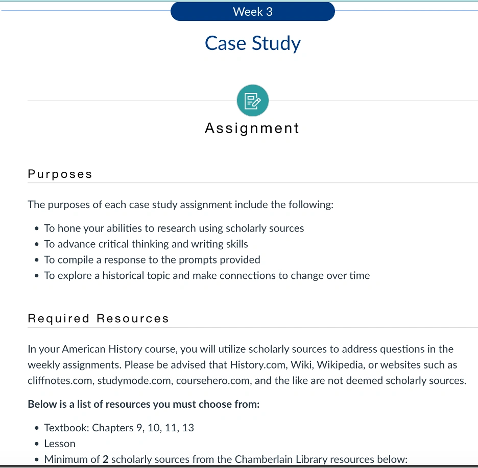 HIST405N Week 3: Case Study