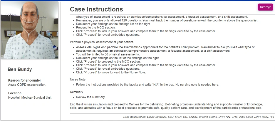 NR305 Week 4 iHuman: Ben Bundy