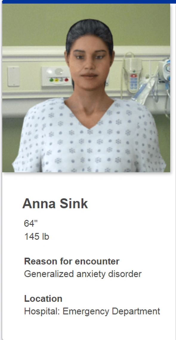 NR305 Week 6 iHuman: Anna Sink