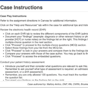 NR305 Week 7 iHuman: Anthony James