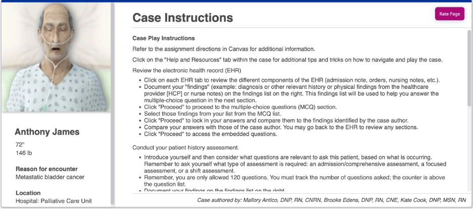 NR305 Week 7 iHuman: Anthony James