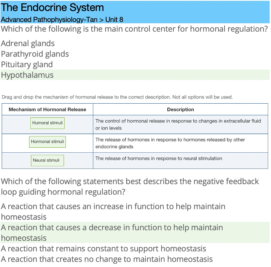 NR507 Week 6: Alterations in the Endocrine System