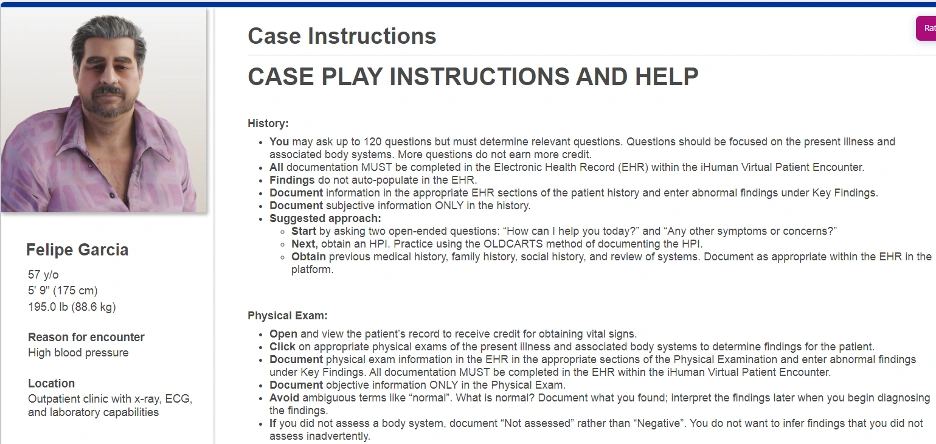 NR509 Week 5 iHuman: Felipe Garcia