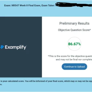 NR547 Week 8: Final Exam
