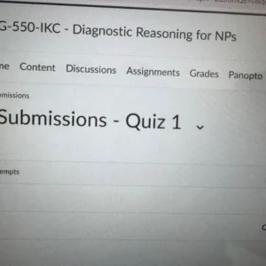 NSG-550 Quiz 1