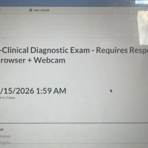NR547 Week 2: PMHNP Pre-Clinical Diagnostic Exam