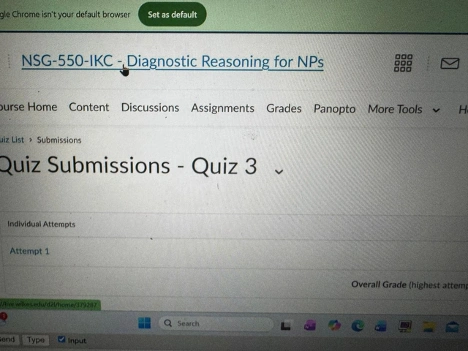 NSG-550 QUIZ 3