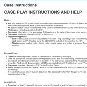 NR509 Week 3 iHuman Case: Jenna James