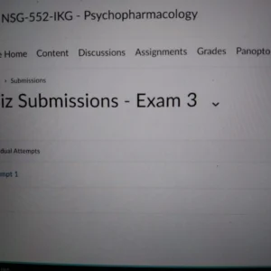 NSG-552 Exam 3