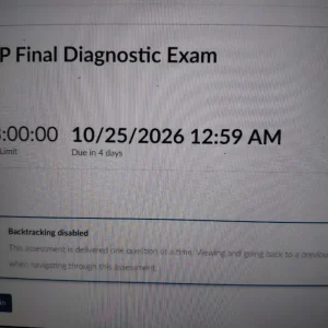 NR667 Week 8: FNP Final Diagnostic Exam