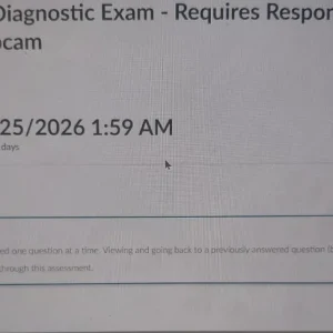 NR668 PMHNP Final Diagnostic Exam